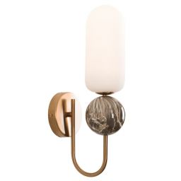 MaxLight Nova kinkiet 1x7 W biały-złoty W0380