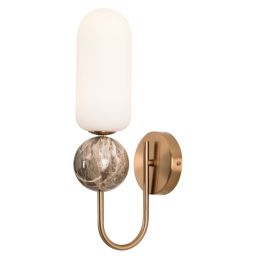 MaxLight Nova kinkiet 1x7 W biały-złoty W0380