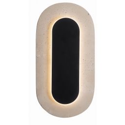 MaxLight Travertino kinkiet 1x10 W czarny W0393