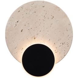 MaxLight Travertino kinkiet 1x14 W czarny W0395