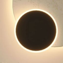 MaxLight Travertino kinkiet 1x14 W czarny W0395