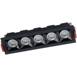 Nowodvorski Lighting Midi lampa do zabudowy 5x20 W czarna 10062