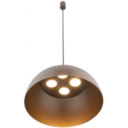 Nowodvorski Lighting Hemisphere Super L lampa wisząca 4x12W czekoladowy satynowy 10296