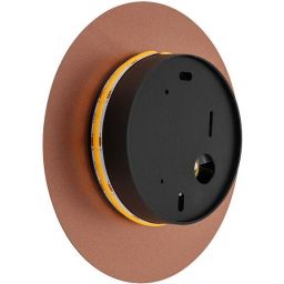 Nowodvorski Lighting Ring kinkiet 1x7 W czarny-miedź 10316