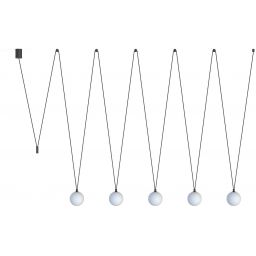 Nowodvorski Lighting Sling lampa wisząca 5x12 W biała-czarna 10355