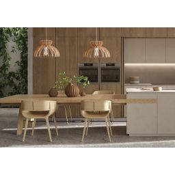 Nowodvorski Lighting Kymi C lampa wisząca 1x60W biały/drewno 10572