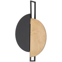 Nowodvorski Lighting Sunset Natural B kinkiet 2x12 W czarny-drewno 10577
