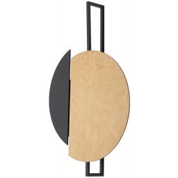 Nowodvorski Lighting Sunset Natural C kinkiet 2x12 W czarny-drewno 10578