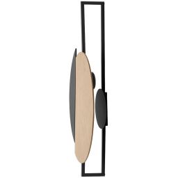 Nowodvorski Lighting Sunset Natural C kinkiet 2x12 W czarny-drewno 10578