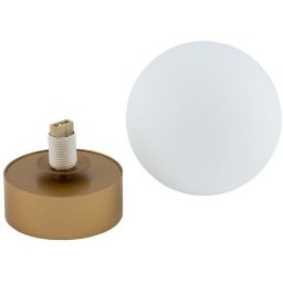 Nowodvorski Lighting Kier lampa podsufitowa 1x12 W biała-złoty satynowy 10623
