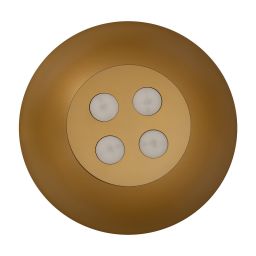 Nowodvorski Lighting Hemisphere lampa wisząca 1x25 W biała-złoty satynowy 10700