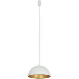Nowodvorski Lighting Hemisphere Super S lampa wisząca 1x12W biały/złoty satynowy 10701