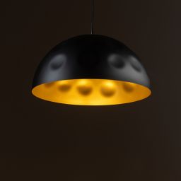 Nowodvorski Lighting Hemisphere lampa wisząca 1x25 W czarna-złoty satynowy 10702