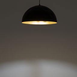 Nowodvorski Lighting Hemisphere lampa wisząca 1x25 W czarna-złoty satynowy 10702