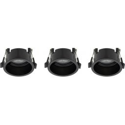 Nowodvorski Lighting Cup lampa do zabudowy 3x10 W czarna 10794