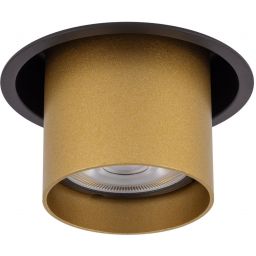 Nowodvorski Lighting Mono Slide lampa do zabudowy 1x10 W czarna-satynowy złoty 10800