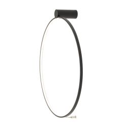 Nowodvorski Lighting Circolo Led kinkiet 1x21W czarny mat 10815