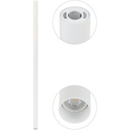 Nowodvorski Lighting Fourty lampa podsufitowa 1x10 W biała 10824