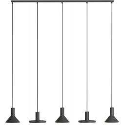 Nowodvorski Lighting Hermanos V lampa wisząca 5x10W czarna 10906