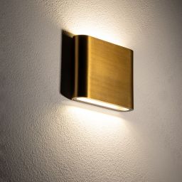 Nowodvorski Lighting Semi kinkiet 2x3 W mosiądz 11365