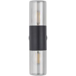 Nowodvorski Lighting Ida kinkiet 2x10 W czarny-przydymiony 11372