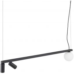 Nowodvorski Lighting Fourty III lampa wisząca 3x10 W biała-czarna 11447