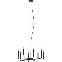 Nowodvorski Lighting Orto lampa wisząca 8x10 W czarna 11460