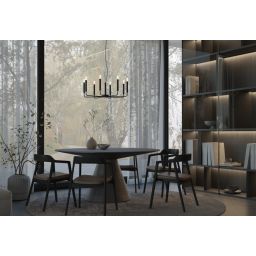 Nowodvorski Lighting Orto lampa wisząca 8x10 W czarna 11460