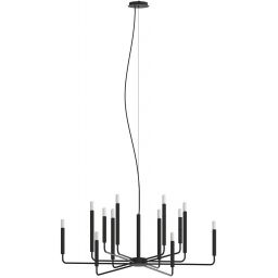 Nowodvorski Lighting Orto lampa wisząca 12x10 W czarna 11462