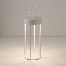 Nowodvorski Lighting Nala lampa stołowa przenośna 1x4 W biała 11537