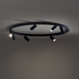 Nowodvorski Lighting Fourty Round lampa podsufitowa 7x10 W granatowa 11947