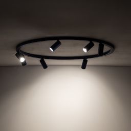 Nowodvorski Lighting Fourty Round lampa podsufitowa 7x10 W granatowa 11947
