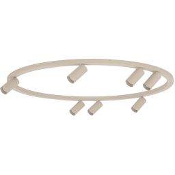 Nowodvorski Lighting Fourty Round lampa podsufitowa 7x10 W beżowa 11948