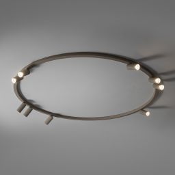 Nowodvorski Lighting Fourty Round lampa podsufitowa 9x10 W beżowa 11954