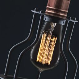Nowodvorski Lighting Workshop B lampa wisząca 1x60W czarna 6336