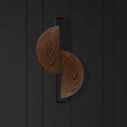 Nowodvorski Lighting Sunrise kinkiet 1x12W LED drewno/czarny 7652