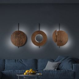 Nowodvorski Lighting Sunset kinkiet 2x12 W czarny-drewno 7653