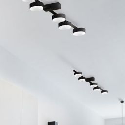 Nowodvorski Lighting Pills lampa podsufitowa 5x12 W czarna 8262