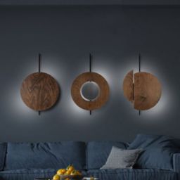 Nowodvorski Lighting Sunset kinkiet 2x12 W czarny-drewno 7654