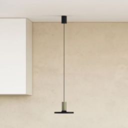 Nowodvorski Lighting Hermanos lampa wisząca 1x10W czarna/mosiądz 8100