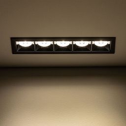 Nowodvorski Lighting Midi lampa do zabudowy 5x20 W czarna 10062