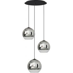 Nowodvorski Lighting Globe lampa wisząca 3x25 W czarna-chrom 7607