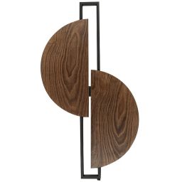 Nowodvorski Lighting Sunrise kinkiet 1x12W LED drewno/czarny 7652