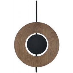 Nowodvorski Lighting Sunset kinkiet 2x12 W czarny-drewno 7653