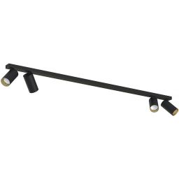 Nowodvorski Lighting Mono IV lampa podsufitowa 4x10W LED czarna/złota 7768