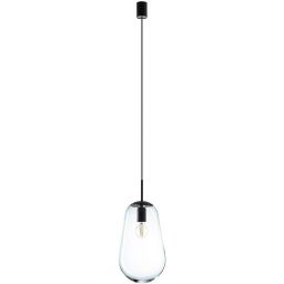 Nowodvorski Lighting Pear lampa wisząca 1x25 W czarna-przezroczysta 7798