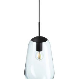 Nowodvorski Lighting Pear lampa wisząca 1x25 W czarna-przezroczysta 7798
