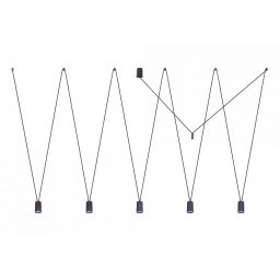 Nowodvorski Lighting More Eye lampa wisząca 5x10W LED czarna 7825