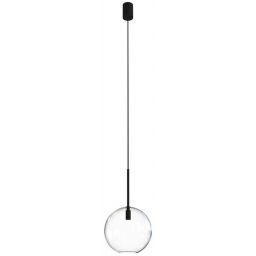 Nowodvorski Lighting Sphere M lampa wisząca 1x40W czarny/szkło przezroczyste 7848
