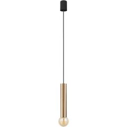 Nowodvorski Lighting Baton lampa wisząca 1x10 W czarna-mosiądz 7851